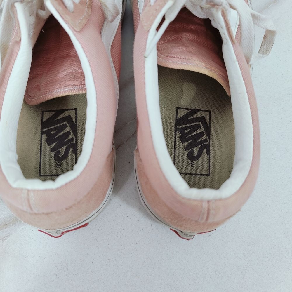 Vans Old Skool Low Pink Suede Sneakers Skate Shoes, 6.5(M) 8(W) - Picture 7 of 11